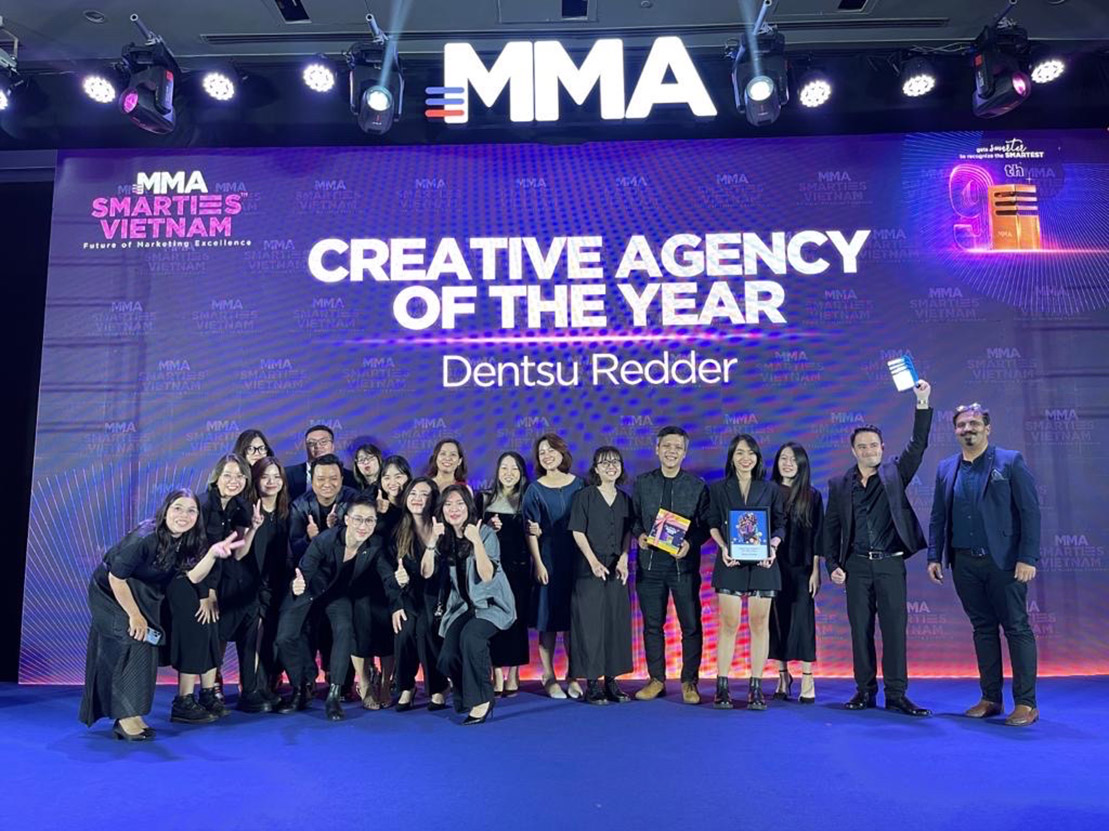 Dentsu Redder Vietnam wins Creative Agency of the Year at the MMA Vietnam Smarties Awards