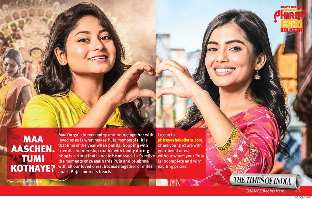 Wunderman Thompson & The Times of India’s Durga Puja campaign reinforces togetherness