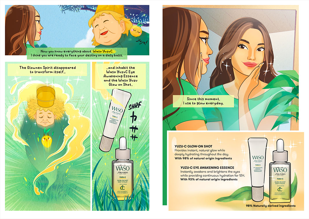 SHISEIDO and heaven launch WASO manga series promoting new products from the WASO range