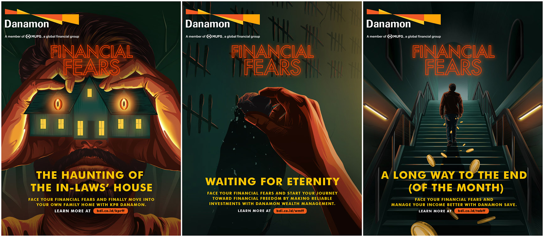 Danamon encourages you to conquer your financial fears via LUP Jakarta print campaign