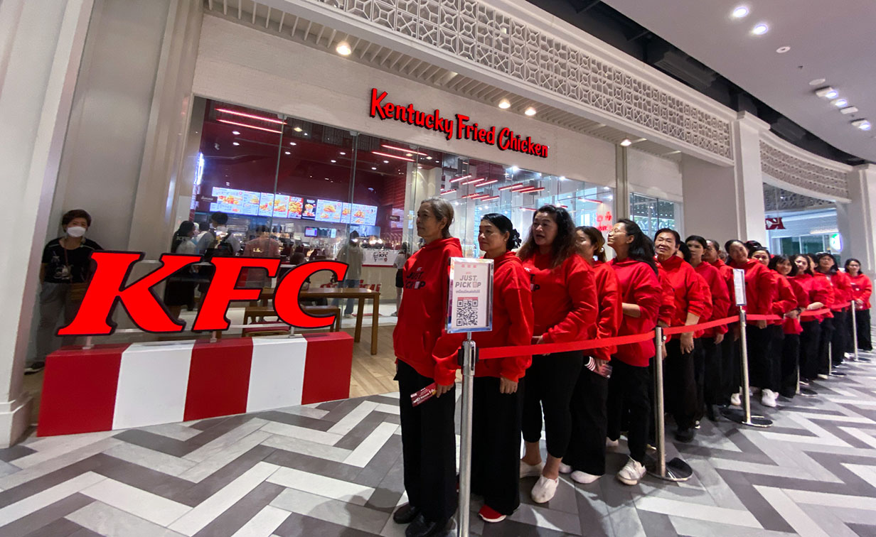 CJ Worx Bangkok launches Wait In Line Aunties stunt promoting KFC’s Just Pick up service