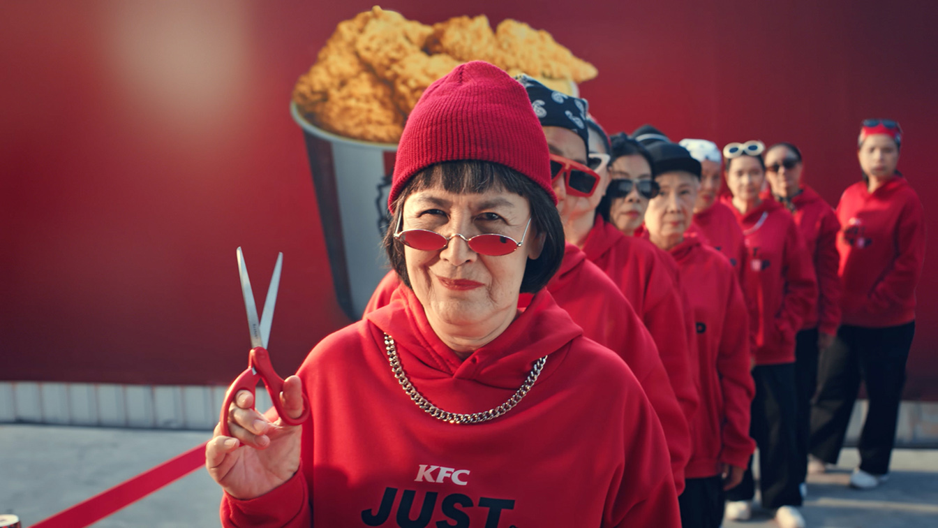 CJ Worx Bangkok launches Wait In Line Aunties stunt promoting KFC’s Just Pick up service