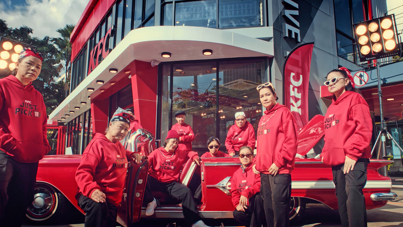 CJ Worx Bangkok launches Wait In Line Aunties stunt promoting KFC’s Just Pick up service