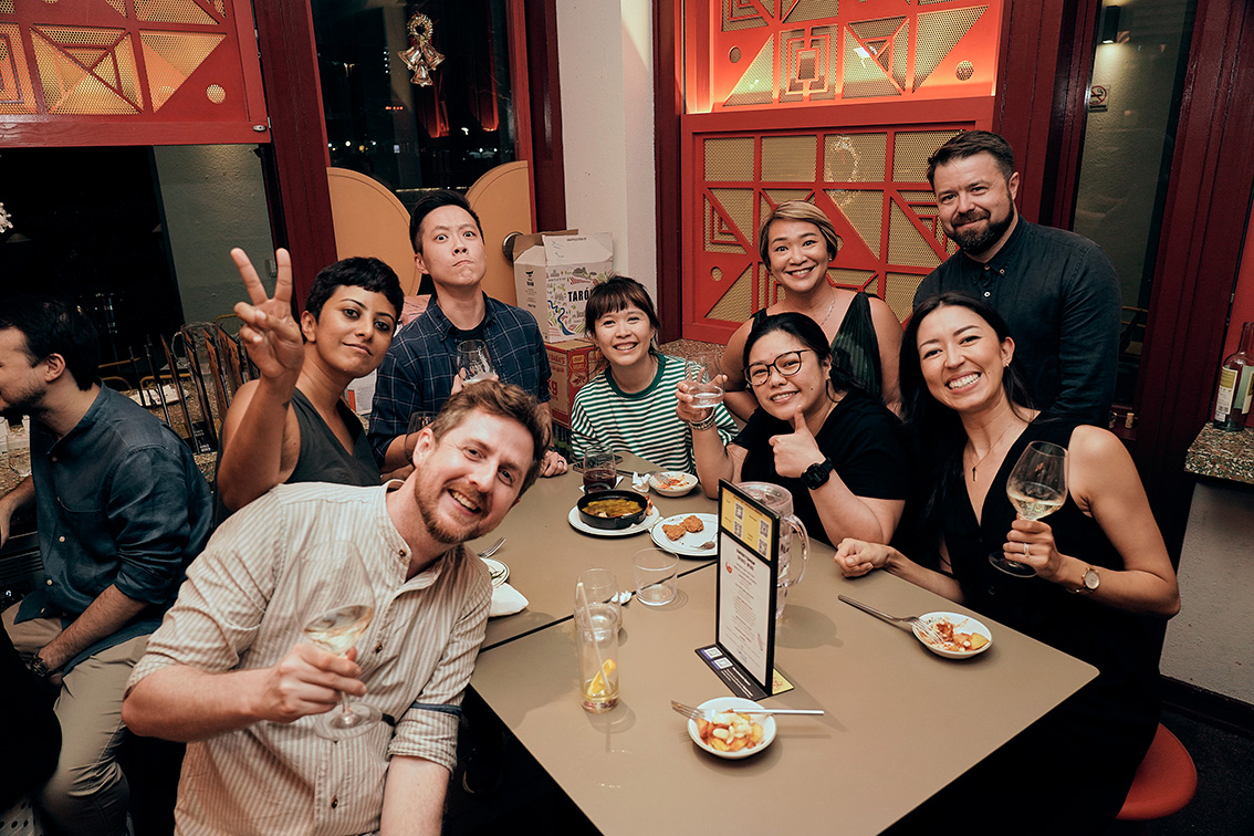 Good times: Sweetshop entertains Singapore friends