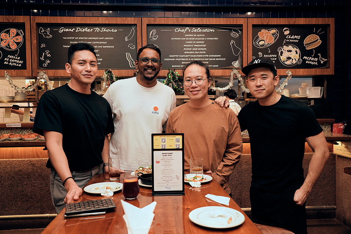 Good times: Sweetshop entertains Singapore friends