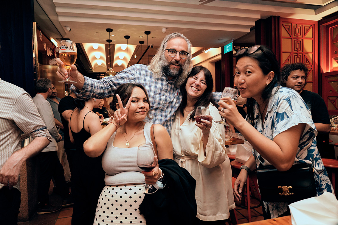 Good times: Sweetshop entertains Singapore friends