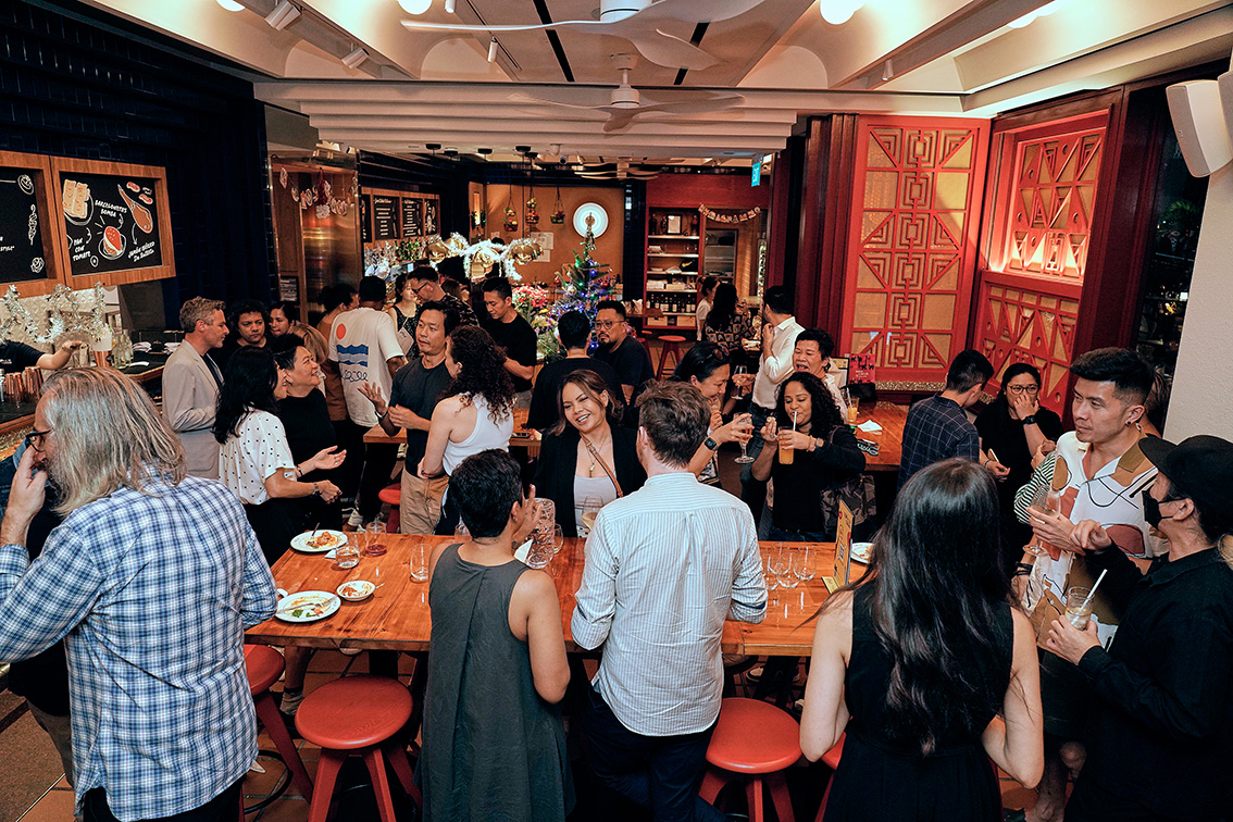 Good times: Sweetshop entertains Singapore friends