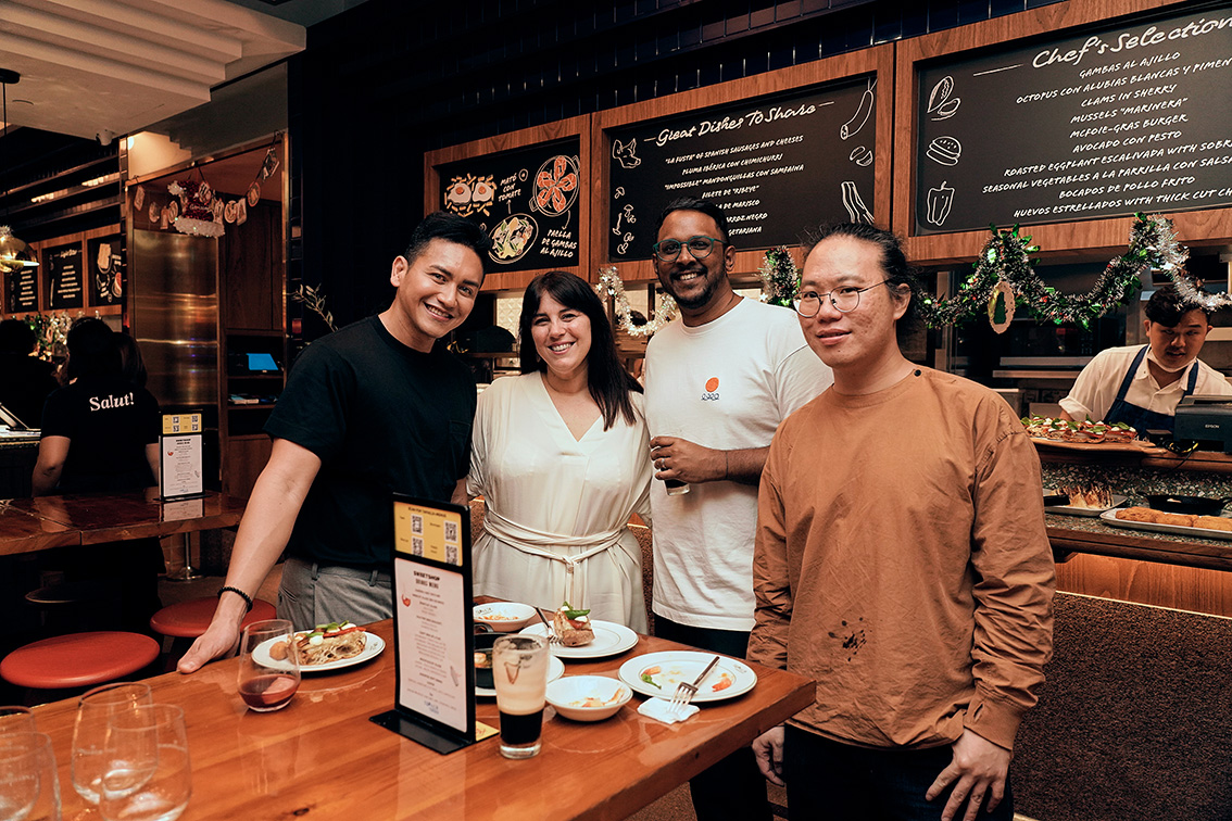 Good times: Sweetshop entertains Singapore friends