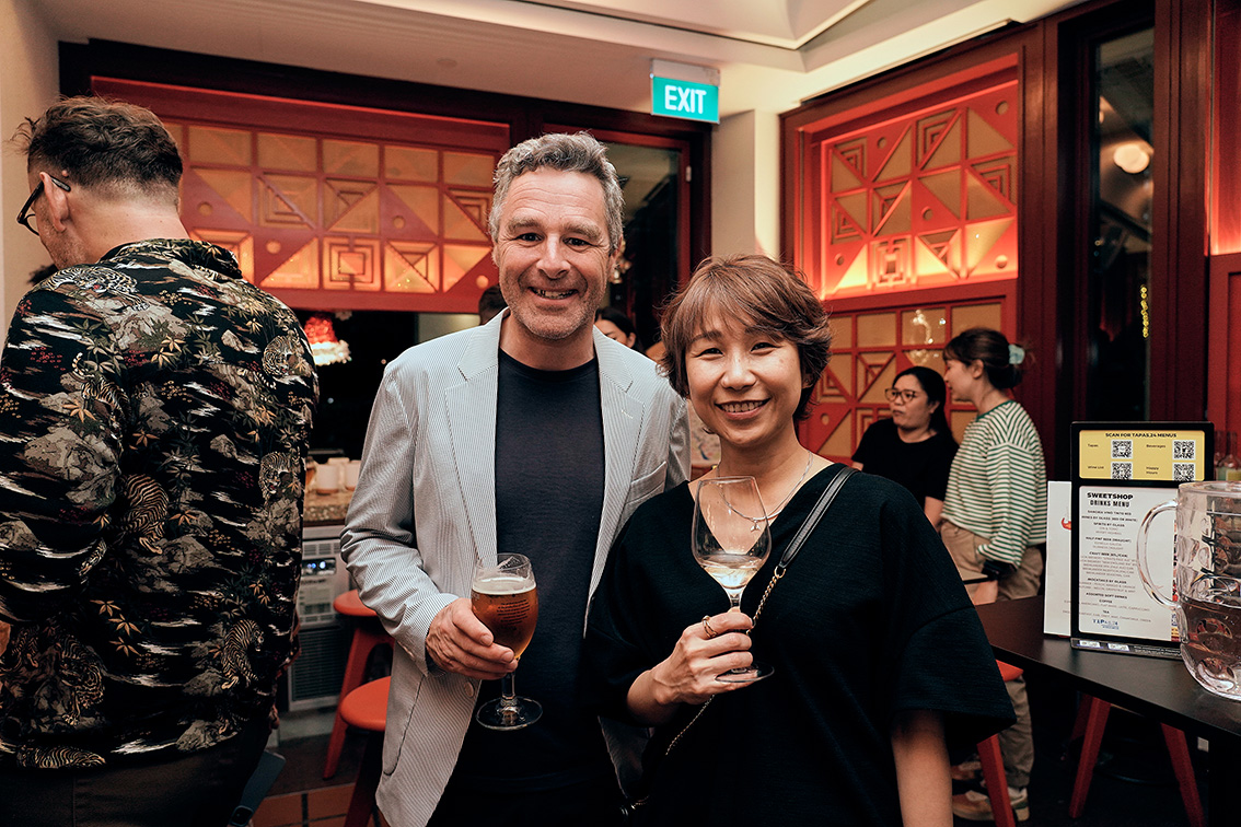 Good times: Sweetshop entertains Singapore friends