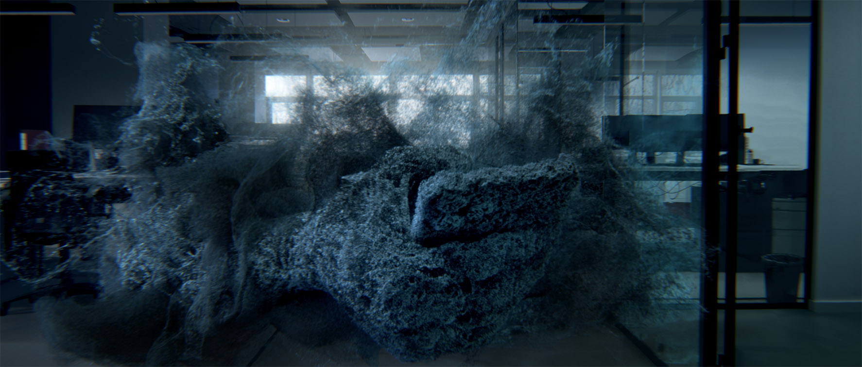 Heckler SG creates a shape-shifting monster with 20 million particles for WorkSafe