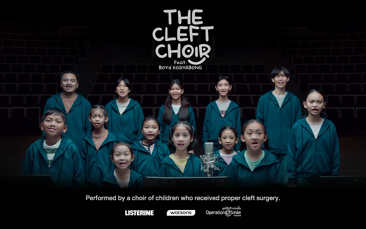 BBDO Bangkok introduces The Cleft Choir via new campaign collaborating LISTERINE, Watsons and Operation Smile Thailand