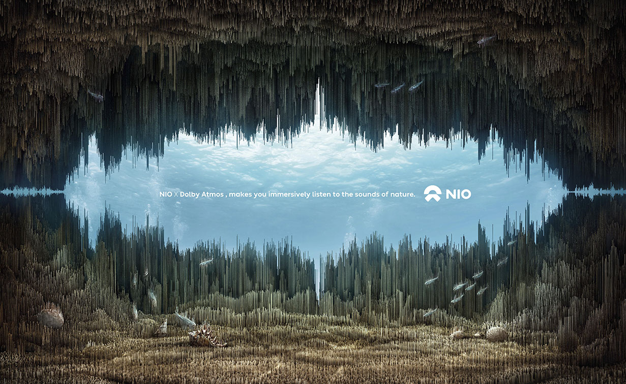 Heaven&Hell China and NIO creates new poster campaign for ET7 7.1.4 In-Car Dolby Atmos