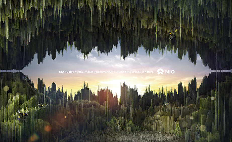 Heaven&Hell China and NIO creates new poster campaign for ET7 7.1.4 In-Car Dolby Atmos