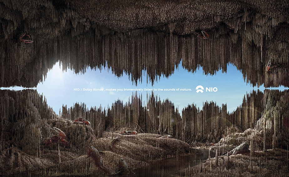 Heaven&Hell China and NIO creates new poster campaign for ET7 7.1.4 In-Car Dolby Atmos