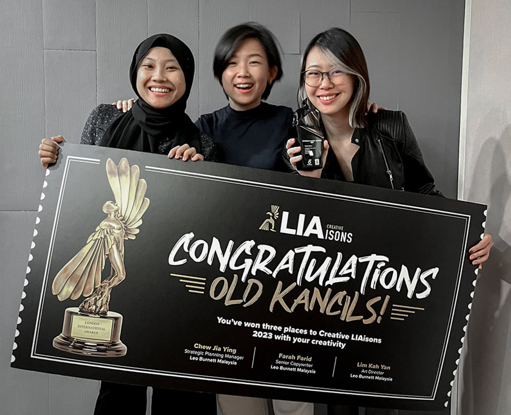 Team OLD KANCILS wins three sponsored places to LIA Creative LIAisons 2023 in the PETRONAS Kancil Awards ‘Young Kancils Challenge’