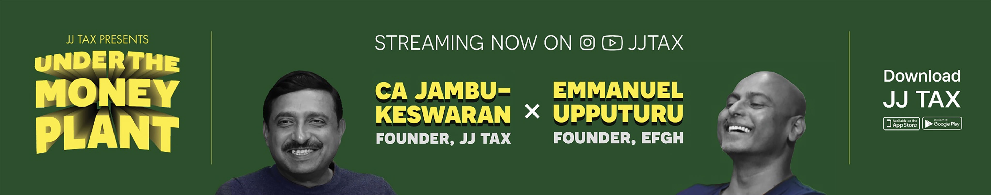 EFGH launches weekly Under The Money Plant for JJ Tax show talking all things money