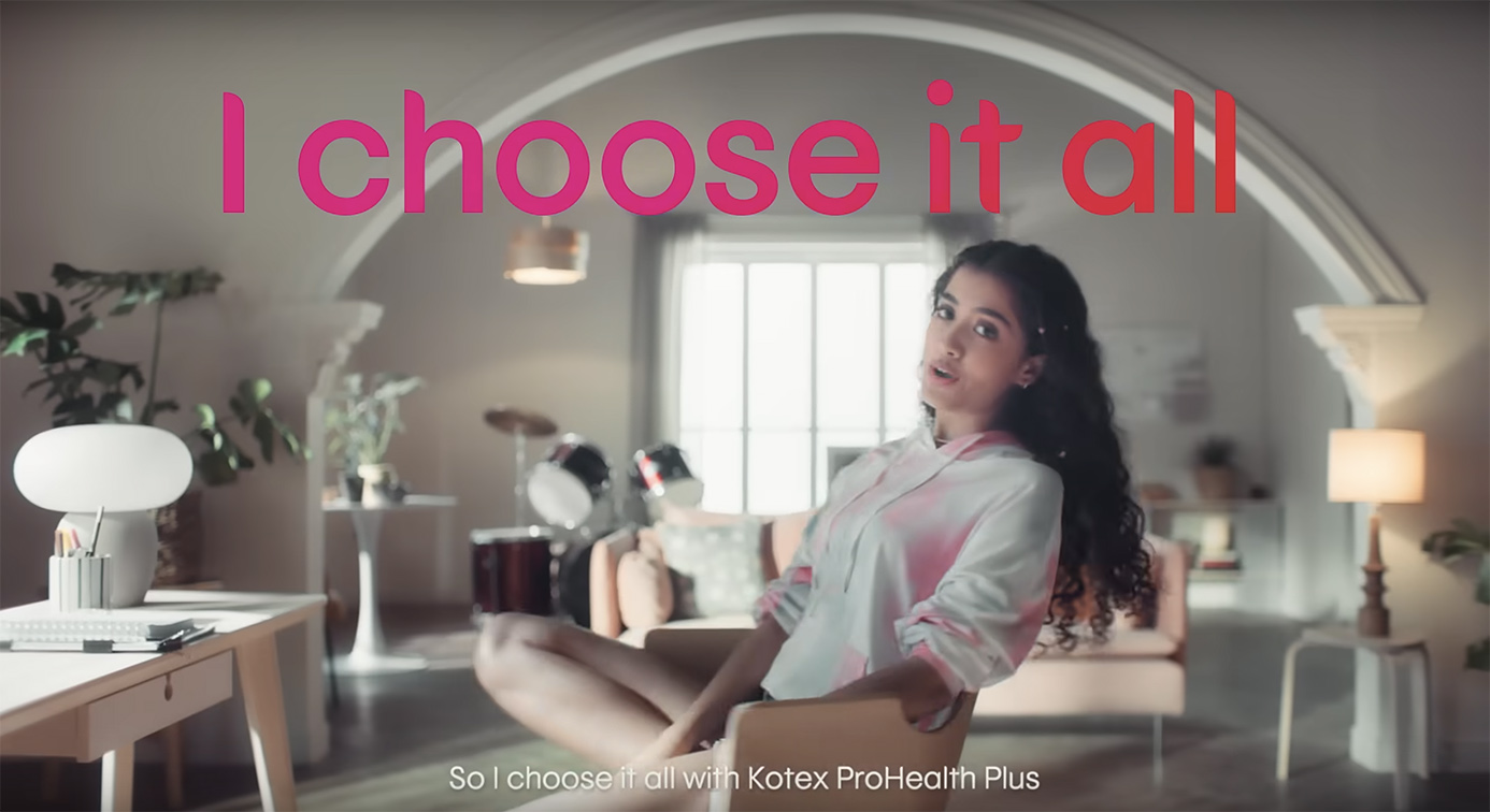 Kotex and Ogilvy India encourage young women to #ChooseItAll for healthy period protection