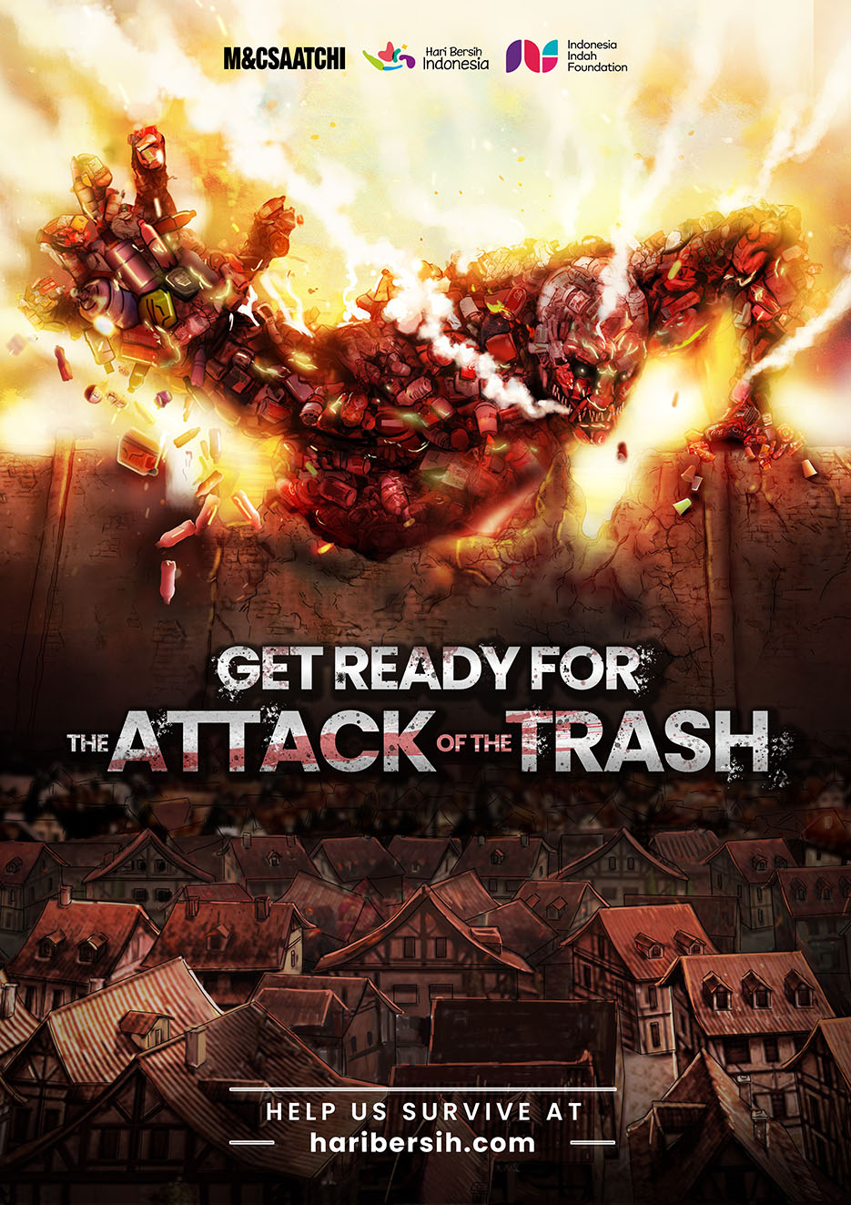 Indonesia Indah Foundation and M&C Saatchi Indonesia raise awareness about Indonesia’s waste problem on National Clean-Up Day