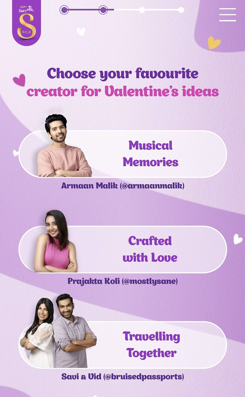 Cadbury Dairy Milk Silk is connecting you with your favourite content creators as part of Ogilvy India’s ‘Silk Unforgettable Love Tips’ campaign