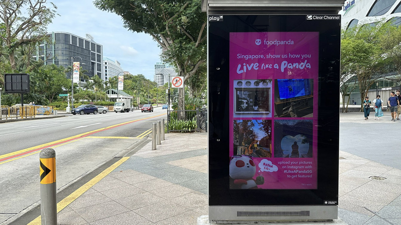 foodpanda rolls out real-time user-generated content in OOH for Live Like A Panda campaign