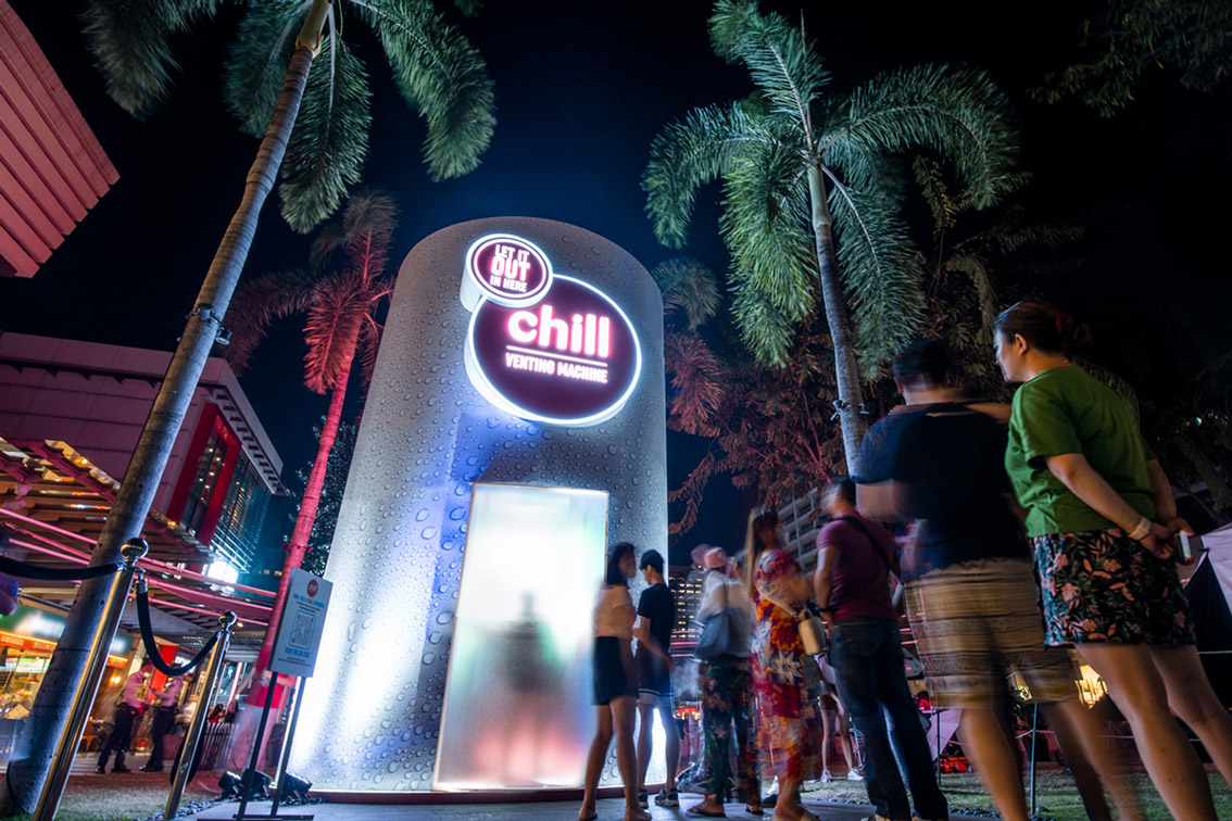 CHILL & BBDO Guerrero recently launched a machine allowing Filipinos to vent their frustrations surrounding Valentine’s Day