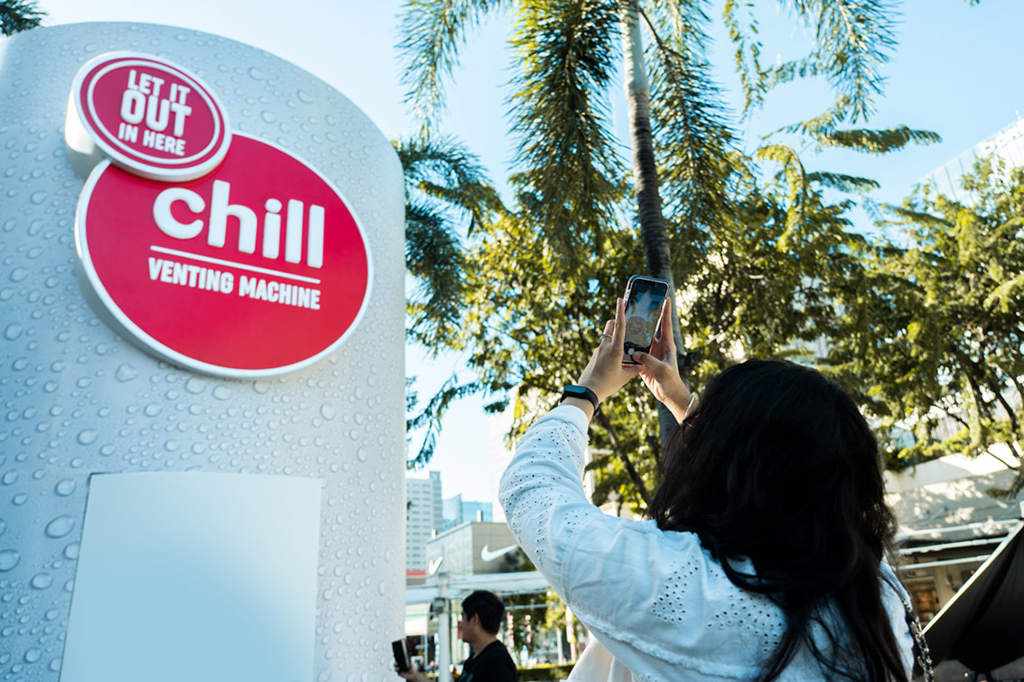 CHILL & BBDO Guerrero recently launched a machine allowing Filipinos to vent their frustrations surrounding Valentine’s Day