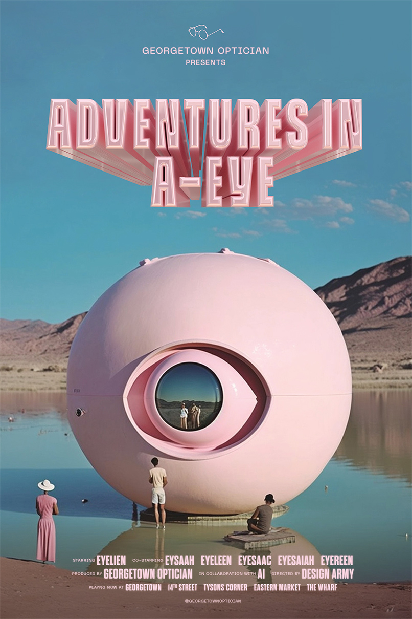 Seen+Noted: Design Army uses AI to create Georgetown Optician ‘Adventures in A-EYE’ campaign