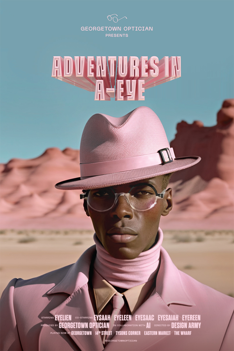 Seen+Noted: Design Army uses AI to create Georgetown Optician ‘Adventures in A-EYE’ campaign