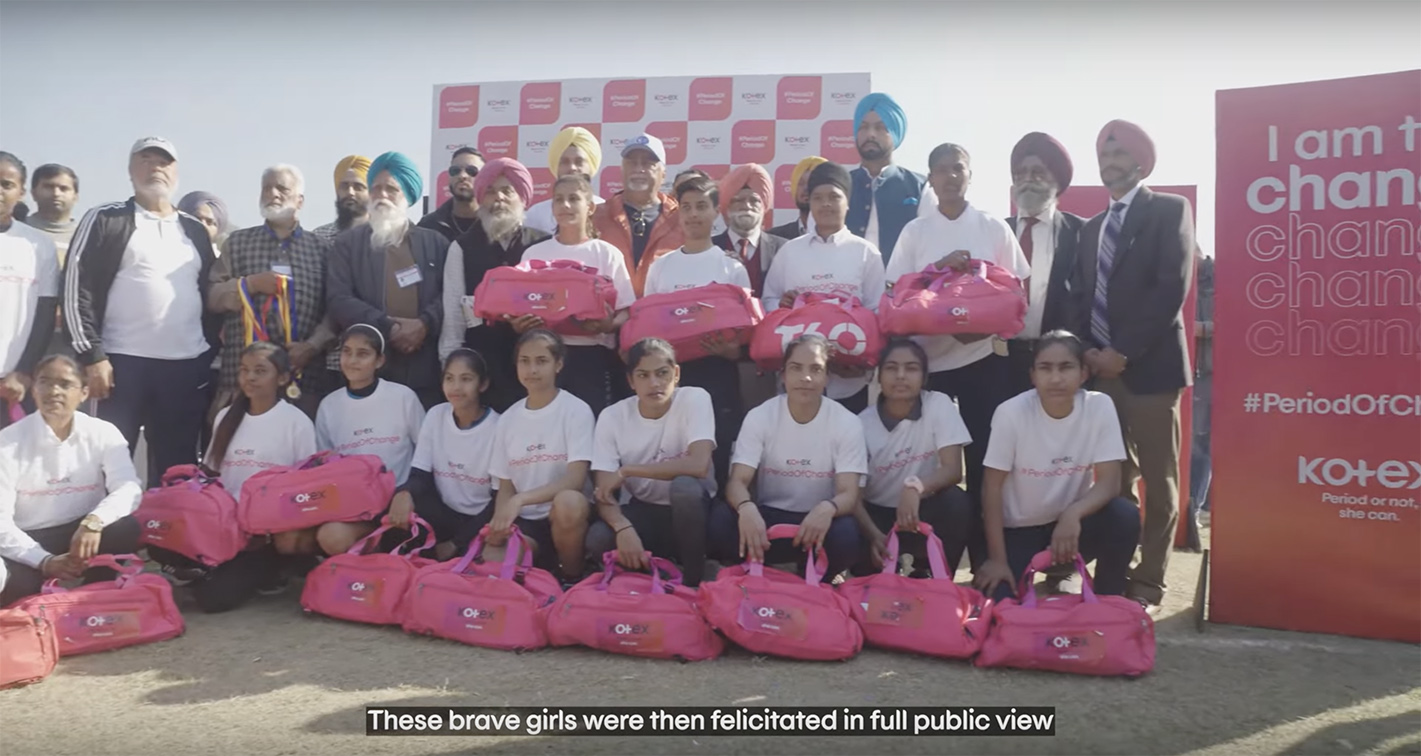 Kotex and Ogilvy India launch a unique relay race to normalize period conversations around India
