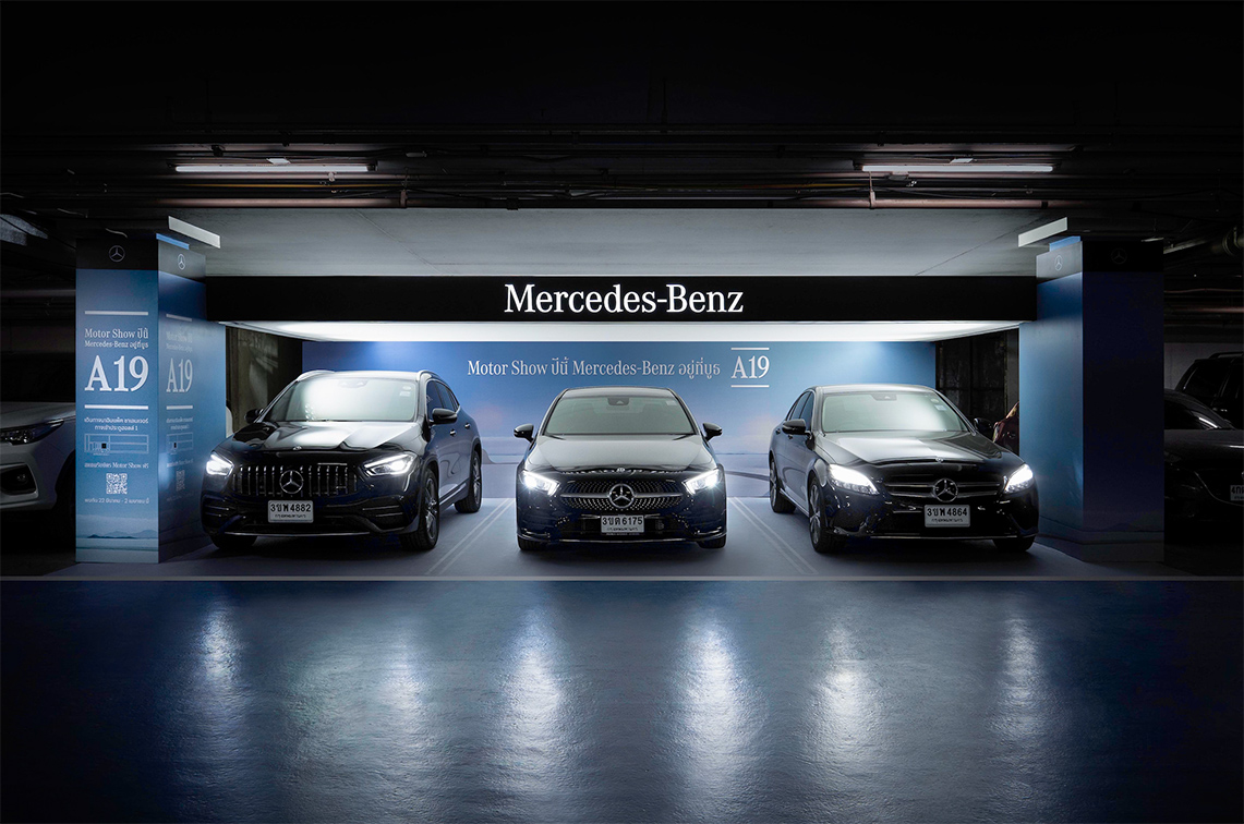 Mercedes-Benz and Team X Thailand hit the brakes on traditional car show setups with new “Pop-up Motor Show” in A19 parking lots