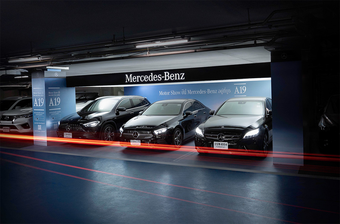 Mercedes-Benz and Team X Thailand hit the brakes on traditional car show setups with new “Pop-up Motor Show” in A19 parking lots