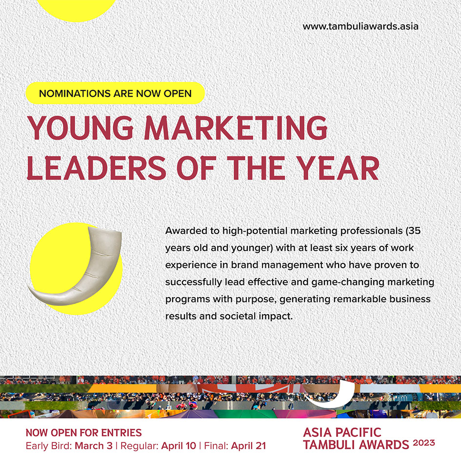 APAC Tambuli Awards opens nominations for Young Marketing Leaders of the Year Award 2023