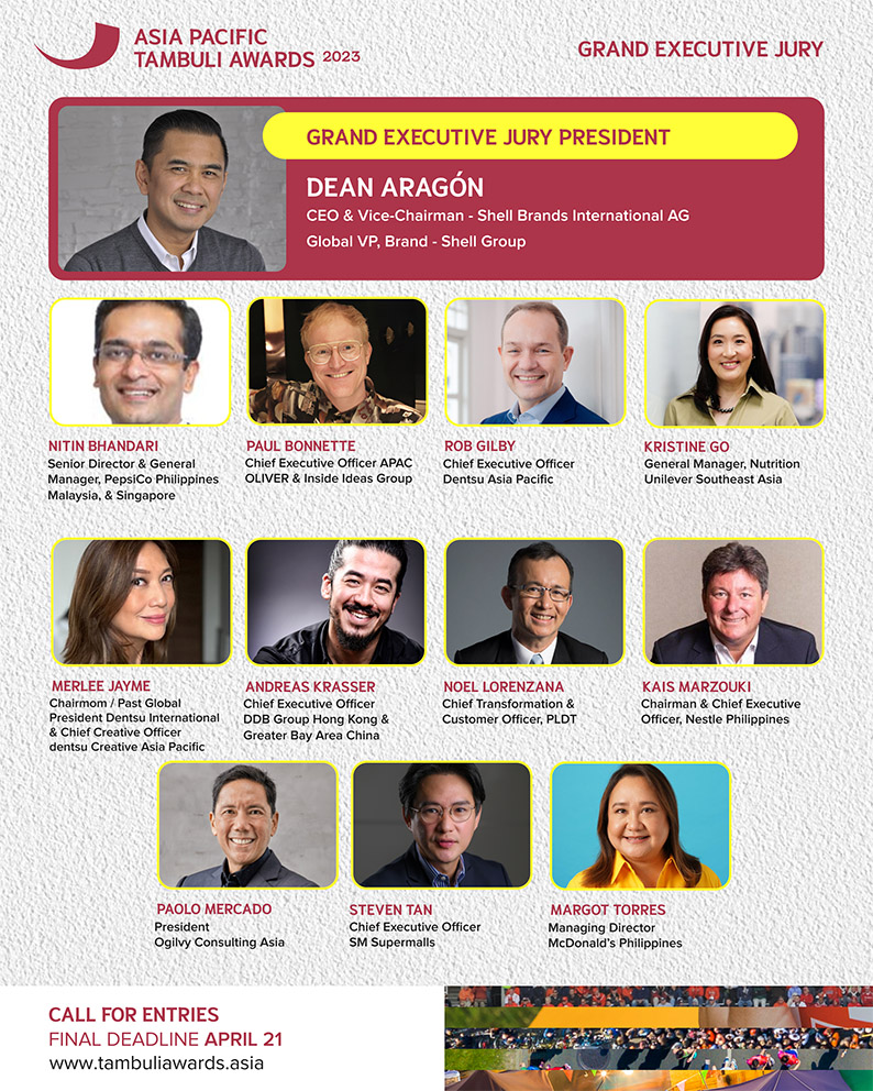 APAC Tambuli Awards names Grand Executive Jury