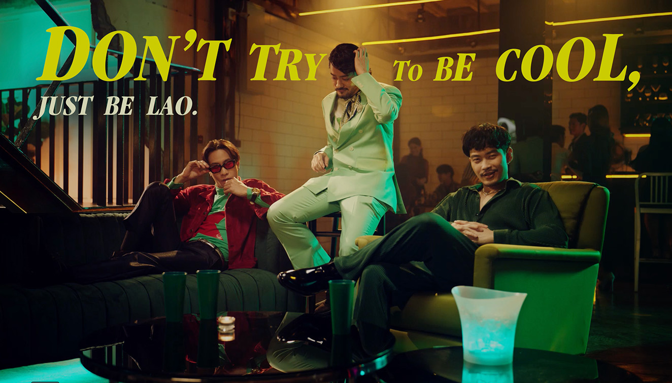 New Beerlao campaign via WORKKIT Bangkok says don’t try and be cool, just be Lao
