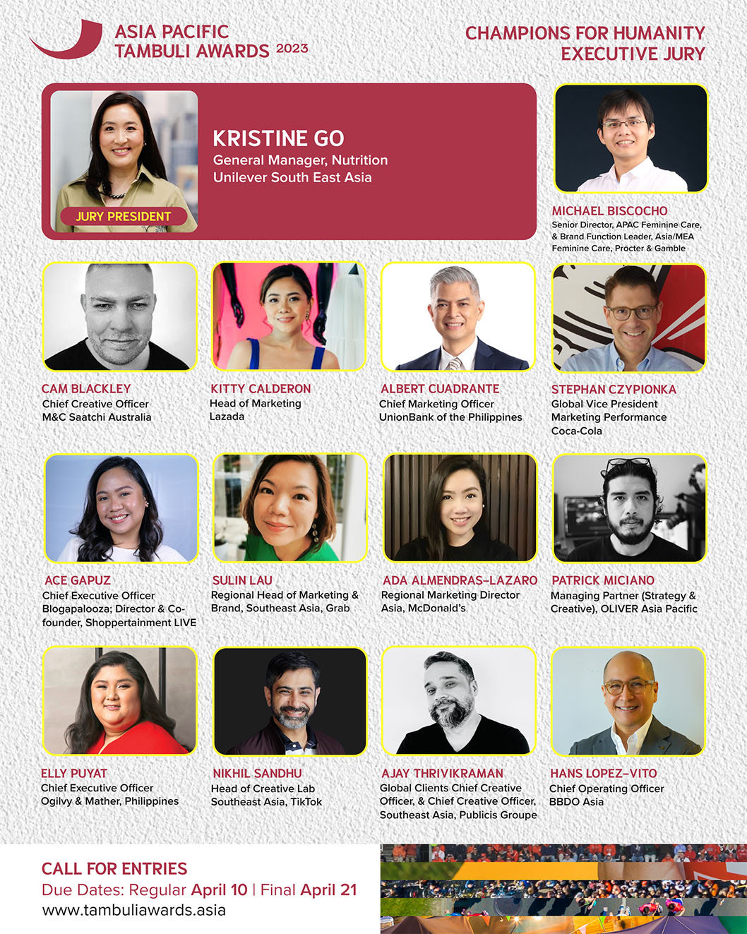 APAC Tambuli Awards announces 2023 jury for Champions for Humanity categories