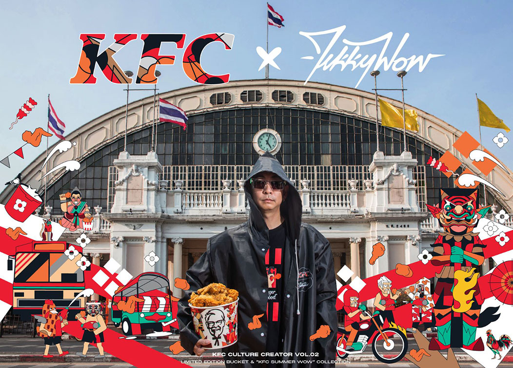 KFC spices up Songkran with a limited-edition TIKKYWOW pop art KFC bucket