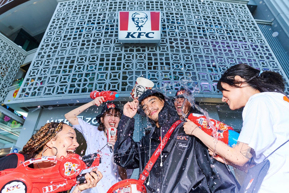 KFC spices up Songkran with a limited-edition TIKKYWOW pop art KFC bucket