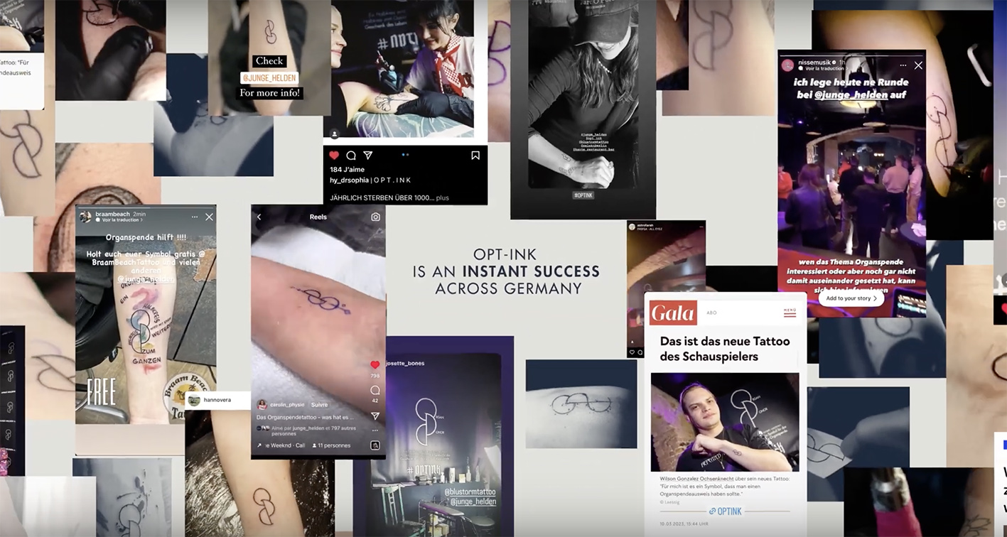 Seen+Noted: Campaign transforms tattoo studios in Germany into organ donation opt-in centers