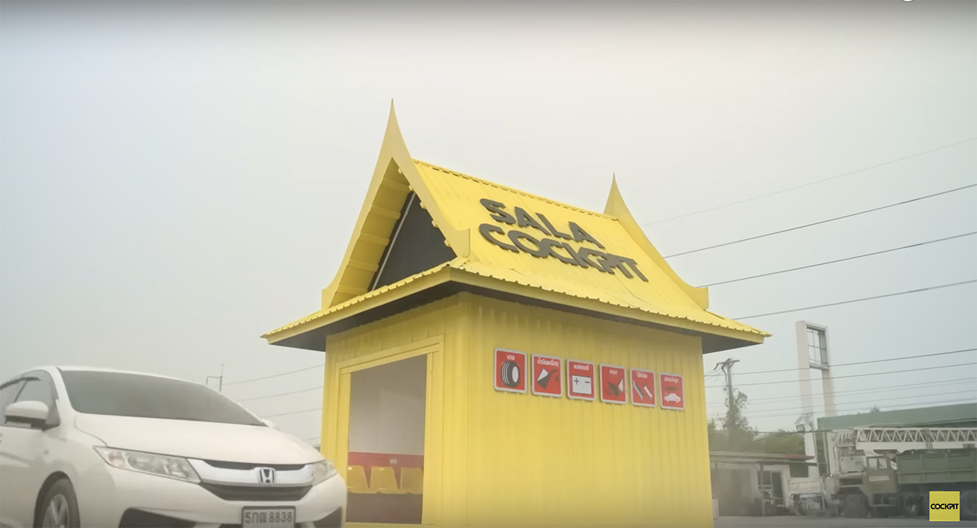 Cockpit + CJ Worx Bangkok turn unused roadside rest-huts into car check points this Songkran