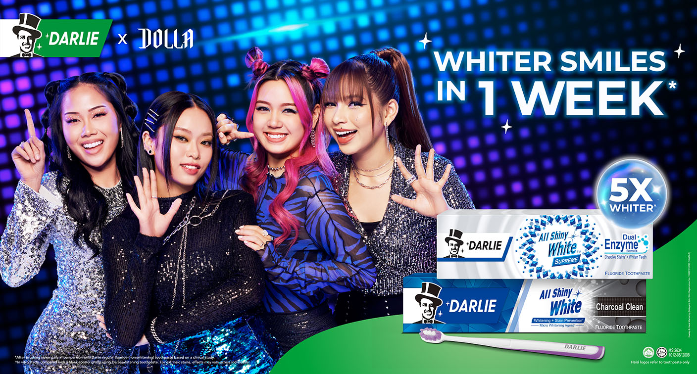 FCB Shout Malaysia makes confident smiles the star of its new Darlie and DOLLA campaign