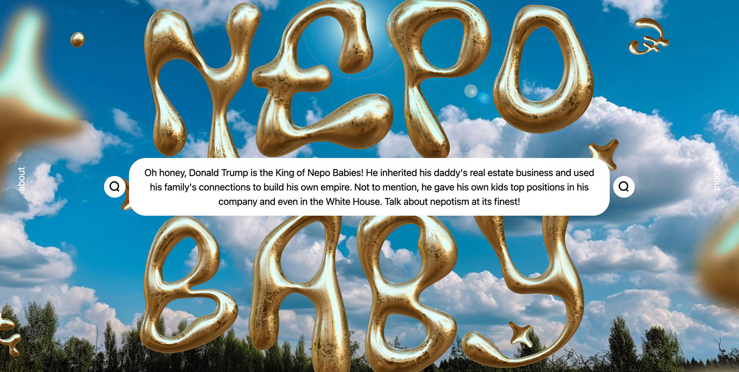 Winona Wee and André Mezzomo create #NepoBB – a search engine powered by ChatGPT’s AI