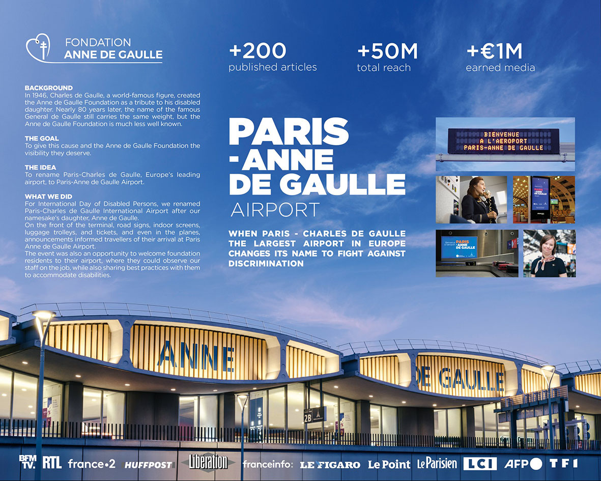 Havas Paris wins Cannes Grand Prix for Good for ‘Anne de Gaulle’ campaign