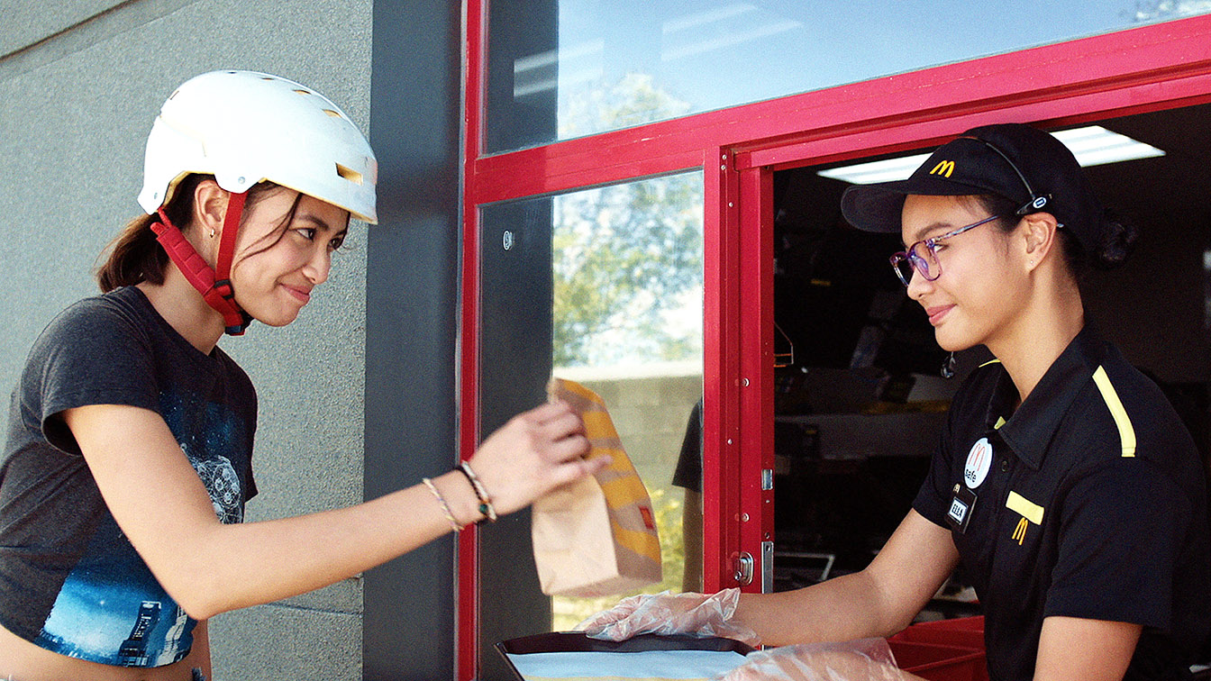 Skater girl circles McDonald’s ride-thru repeatedly in TBWA\SMP’s latest campaign