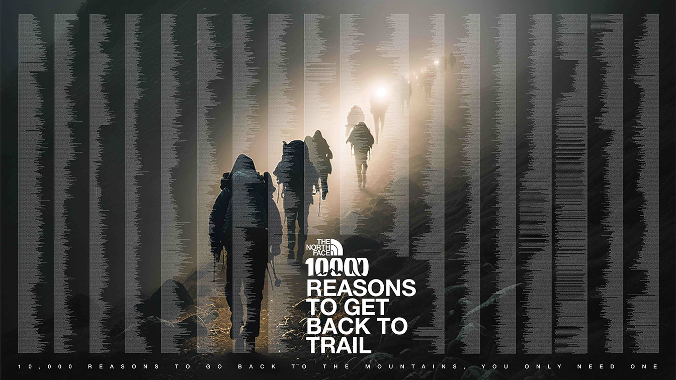 The North Face and FRED & FARID Shanghai use AI to turn recent 100 reasons campaign into 10,000
