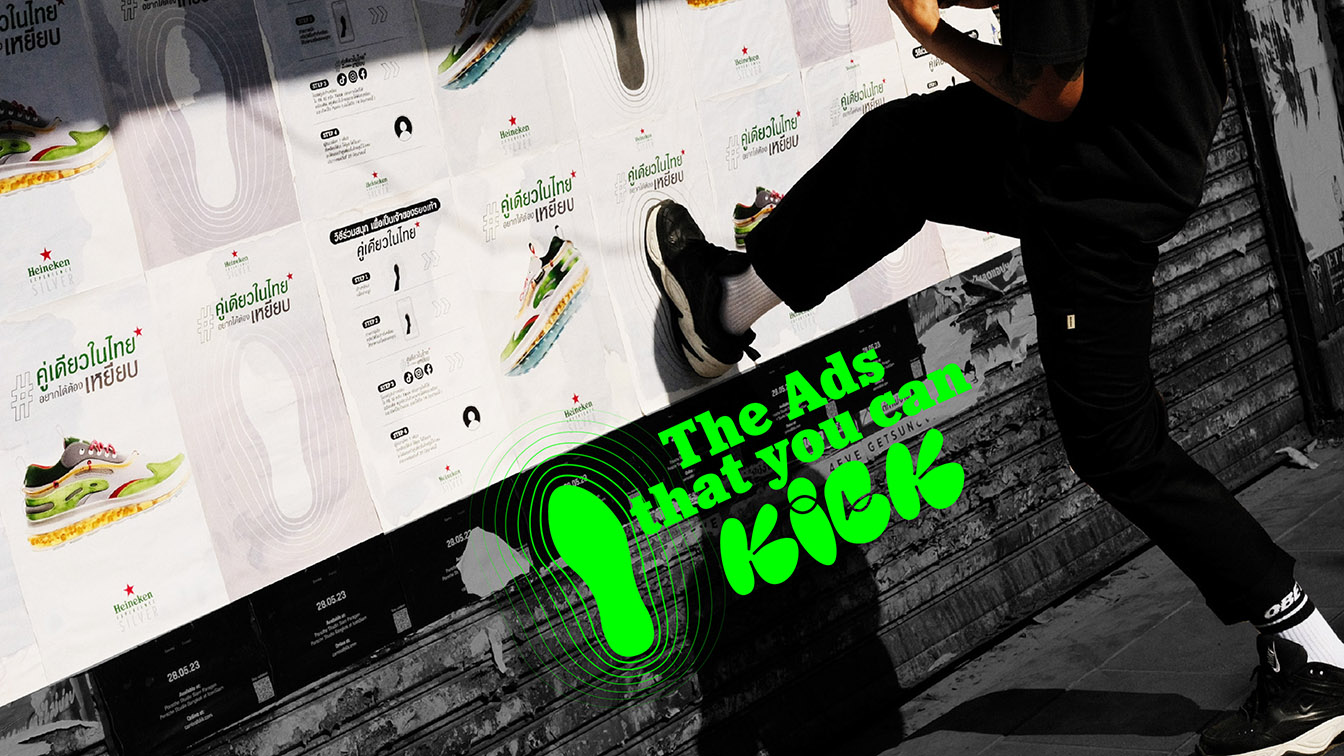 Flash Bomber Bangkok and HEINEKEN EXPERIENCE SILVER launch ‘The Ads That You Can Kick’ to promote limited edition sneaker
