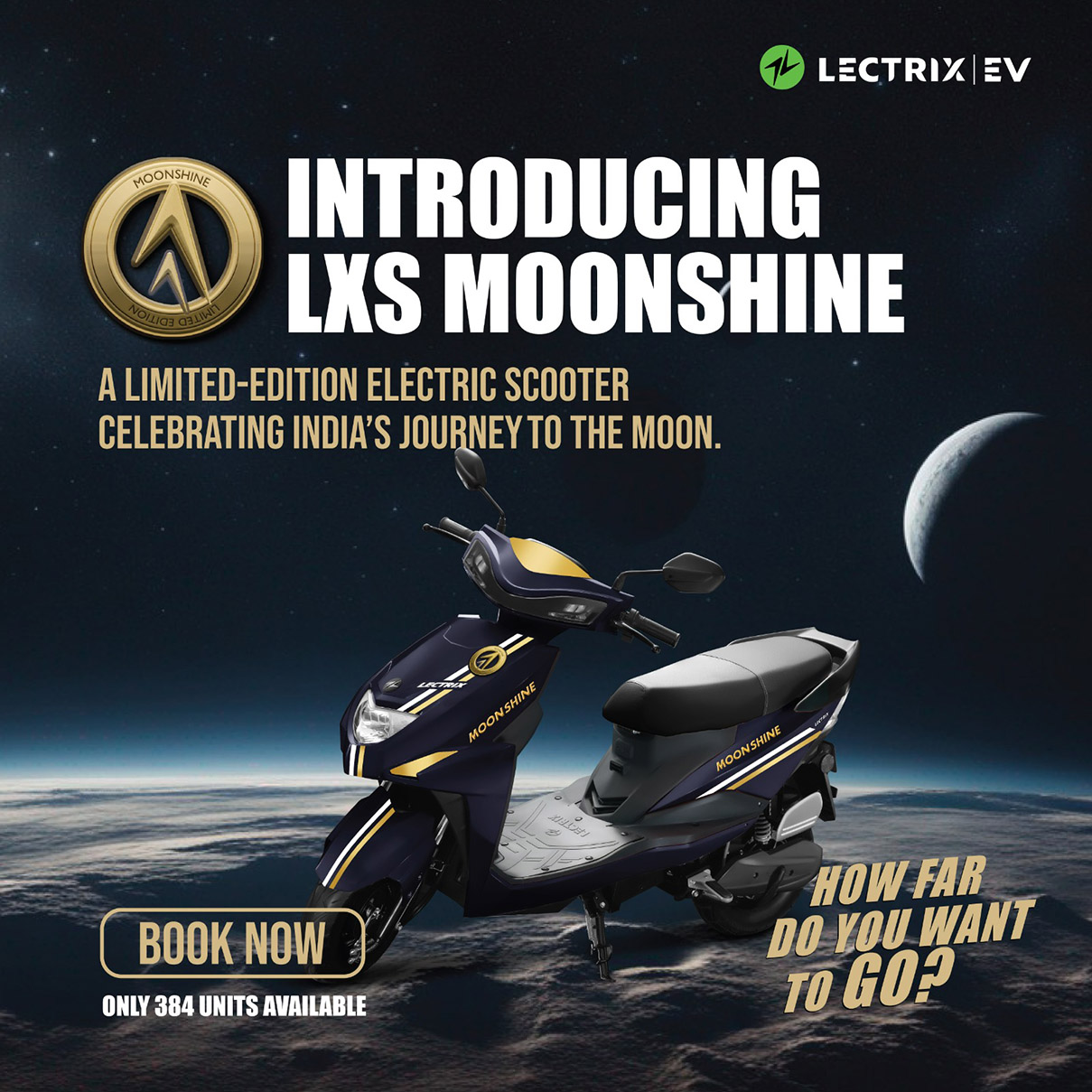 EFGH Brand Innovations launches limited edition Lectrix EV scooter with an invitation to the moon
