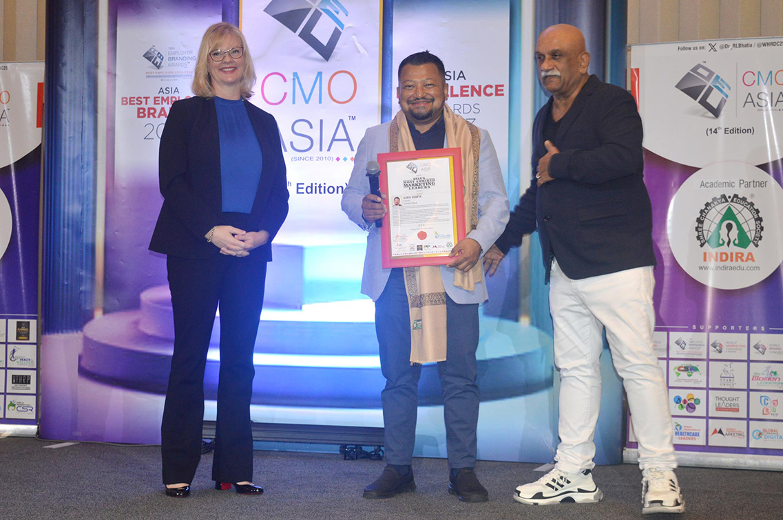 Ujaya Shakya named Asia’s Most Admired Marketing Leader at the CMO Asia Awards