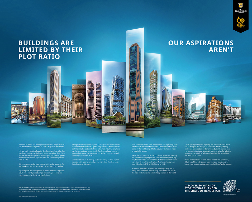 Blak Labs Singapore launches 60th anniversary campaign for City Developments Limited