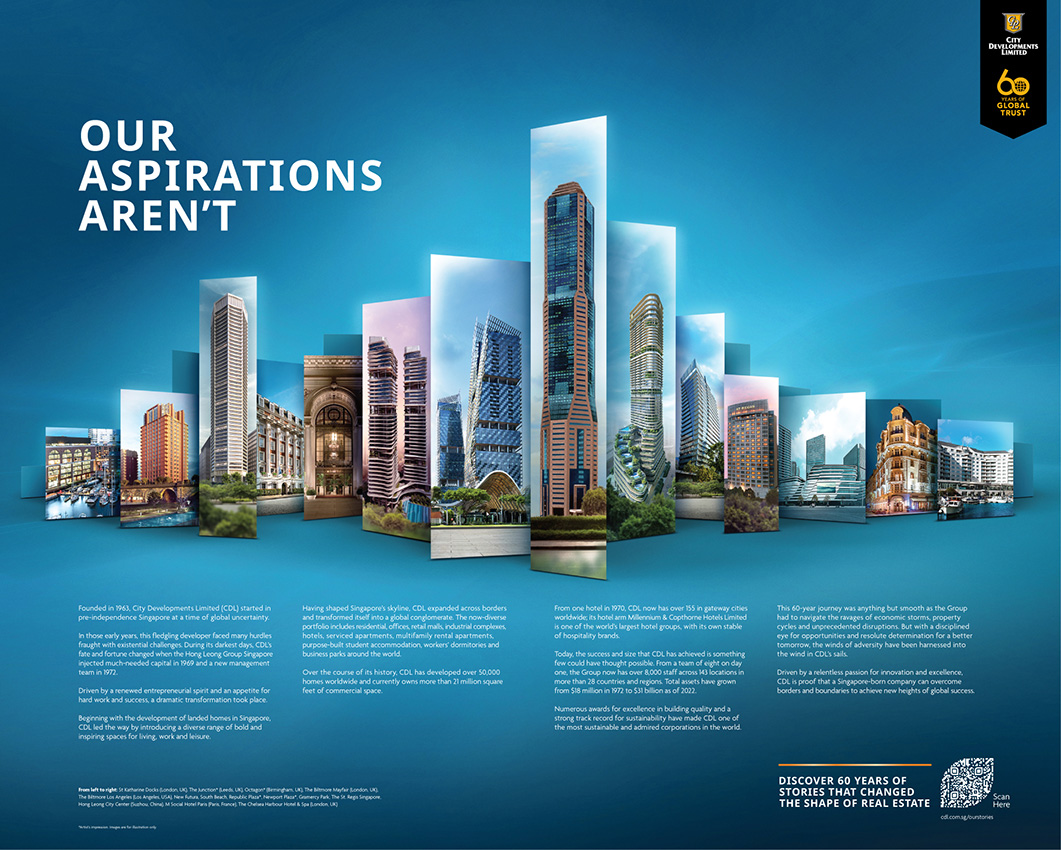 Blak Labs Singapore launches 60th anniversary campaign for City Developments Limited