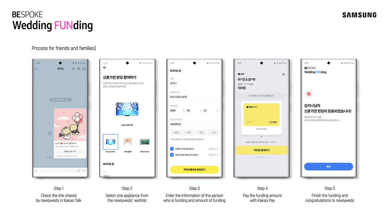 Cheil Seoul releases Samsung campaign for newlyweds that combines mobile wedding invitations with appliance funding feature